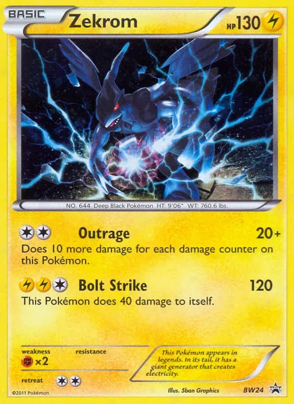 Zekrom #BW24 — Black & White Promos