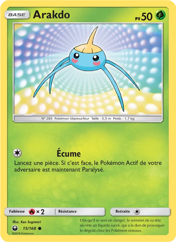 Carte Pokémon Arakdo #15 — Tempête Céleste