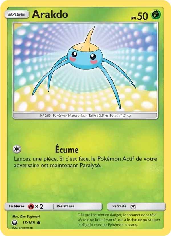 Carte Pokémon Arakdo #15 — Tempête Céleste