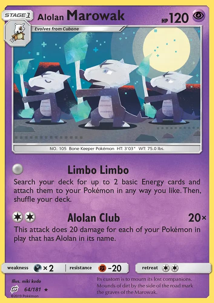 Alolan Marowak #64 — Team Up