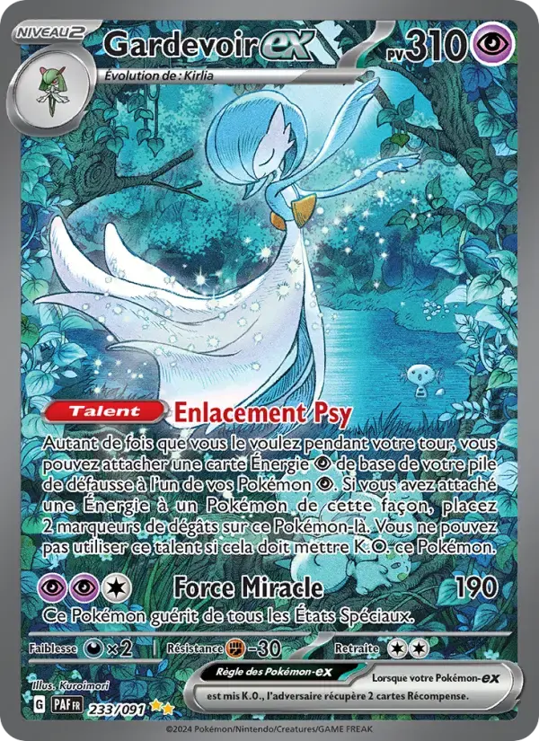 Carte Pokémon Gardevoir-ex #233 — Destinées de Paldea