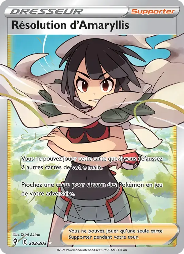 Carte Pokémon Résolution d'Amaryllis #203 — Évolution Céleste