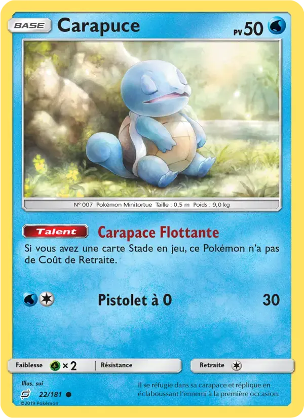 Carte Pokémon Carapuce #22 — Duo de Choc