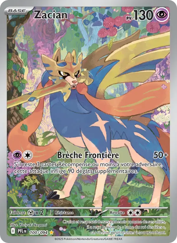Carte Pokémon Zacian #100 — Flammes Fantasmagoriques