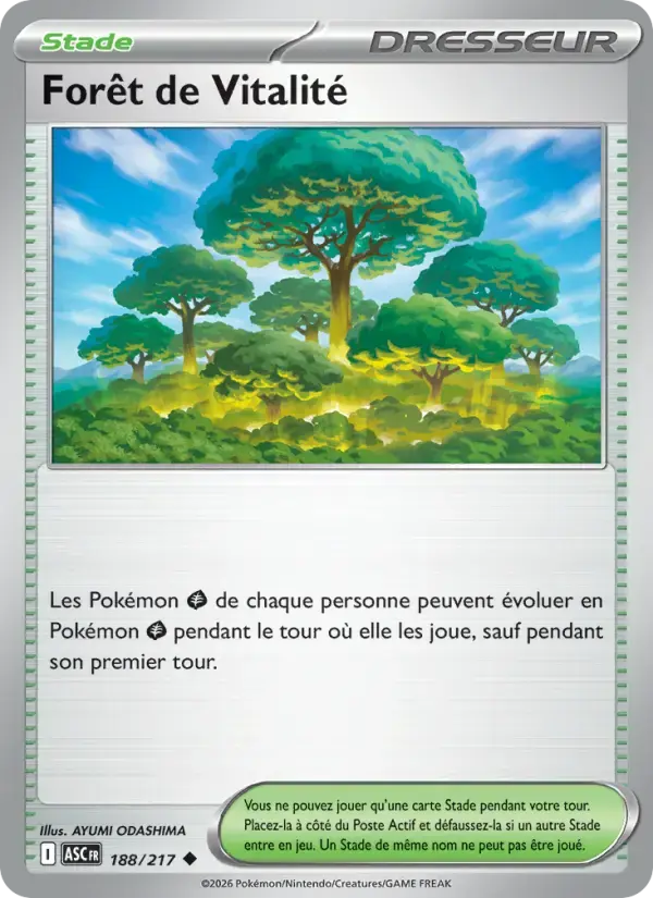 Carte Pokémon Forêt de Vitalité #188 — Héros Transcendants