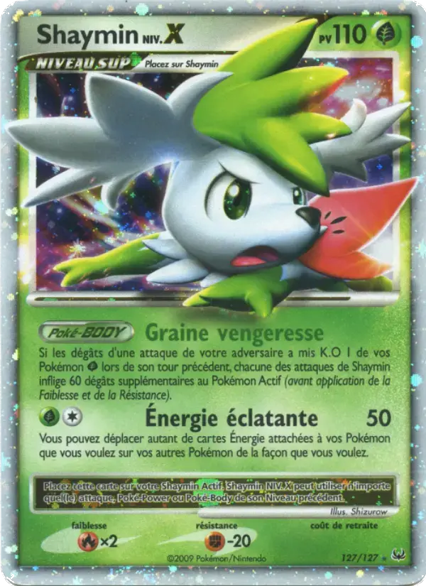 Carte Pokémon Shaymin #127 — Platine