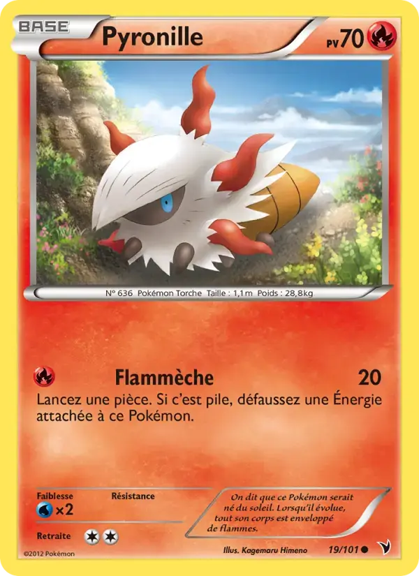 Carte Pokémon Pyronille #19 — Nobles Victoires