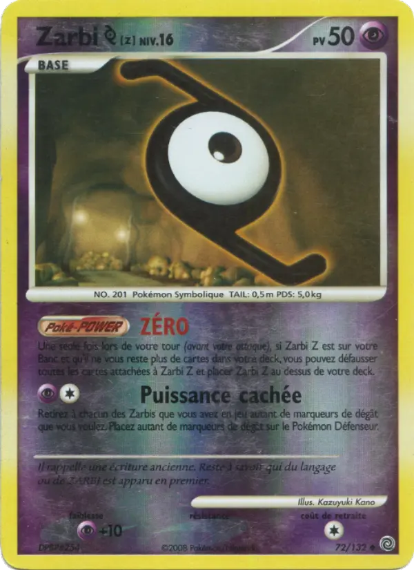 Carte Pokémon Zarbi Z #72 — Merveilles Secrètes