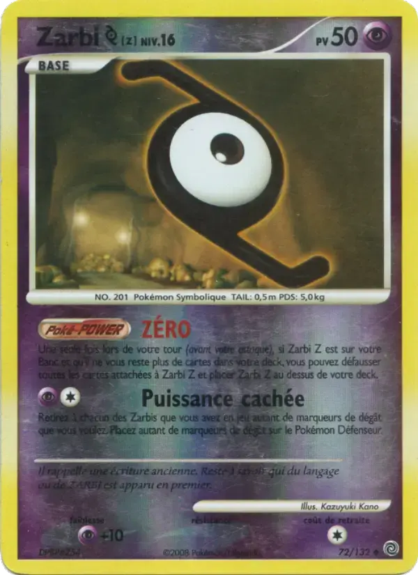 Carte Pokémon Zarbi Z #72 — Merveilles Secrètes