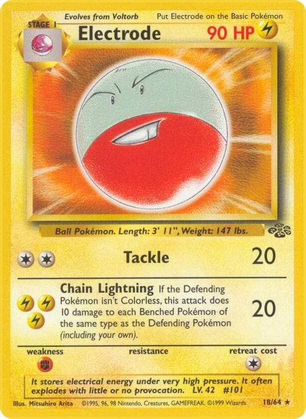 Carte Pokémon Électrode #18 — Jungle