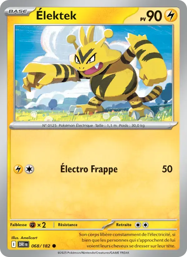 Carte Pokémon Élektek #068 — Rivalités Destinées