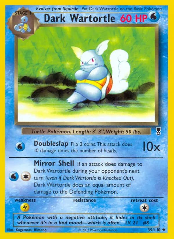 Dark Wartortle #39 — Legendary Collection