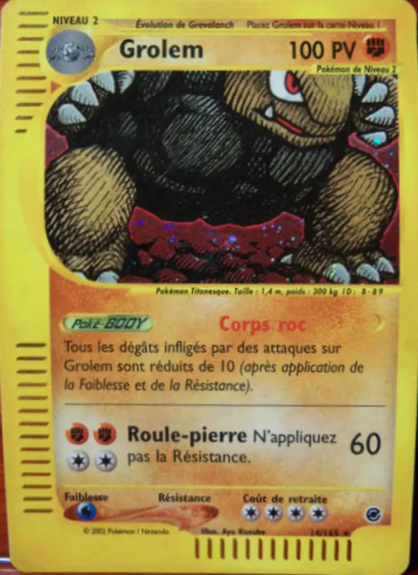 Carte Pokémon Grolem #14 — Expédition