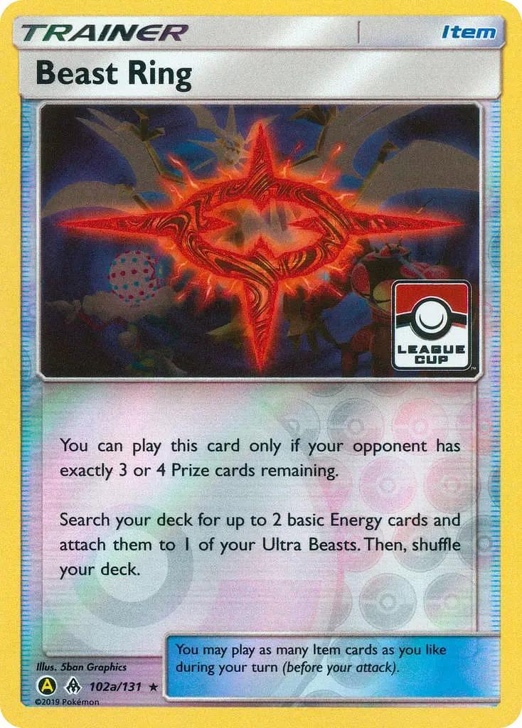 Carte Pokémon Beast Ring #102a — Lumière Interdite