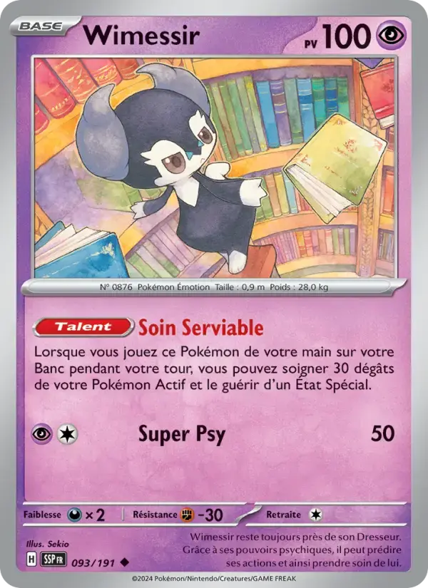 Carte Pokémon Wimessir #093 — Étincelles Déferlantes