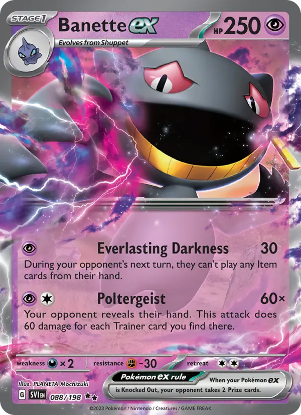 Carte Pokémon Branette-ex #088 — Écarlate et Violet