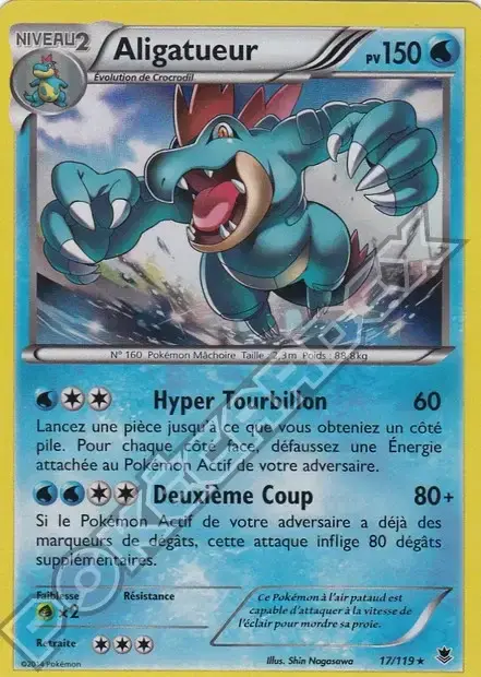 Carte Pokémon Aligatueur #17/119 — Jumbo