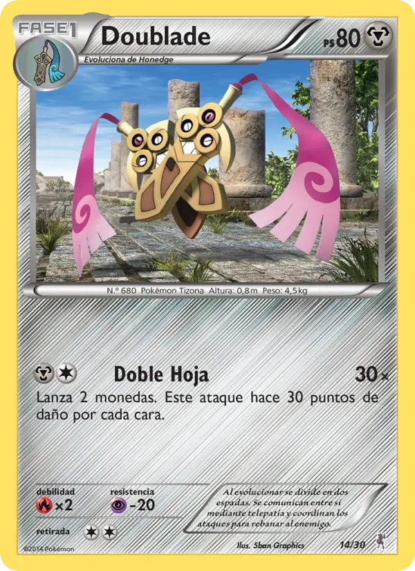 Carte Pokémon Dimoclès #14 — Kit du Dresseur XY (Scalproie)
