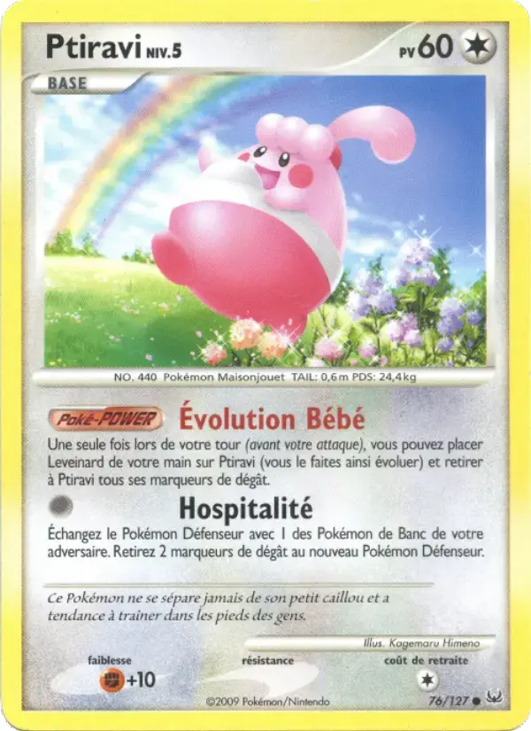 Carte Pokémon Ptiravi #76 — Platine