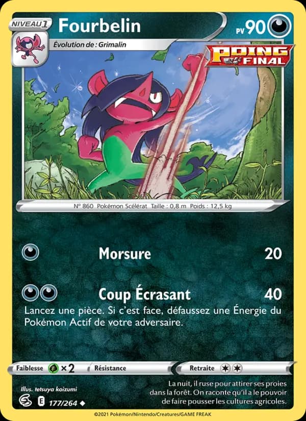 Carte Pokémon Fourbelin #177 — Poing de Fusion