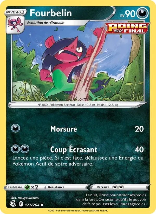 Carte Pokémon Fourbelin #177 — Poing de Fusion