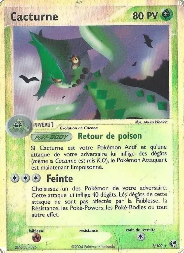 Carte Pokémon Cacturne #2 — Tempête de Sable