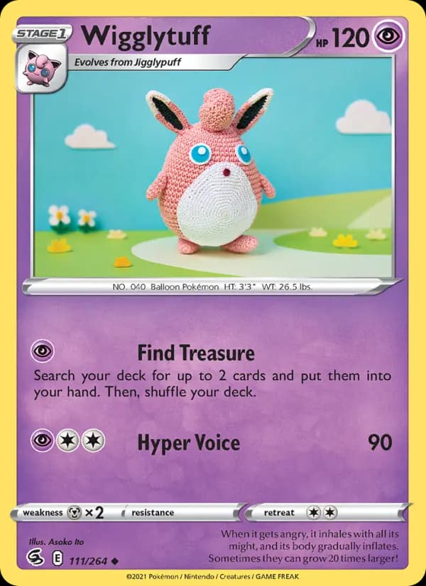 Wigglytuff #111 — Fusion Strike
