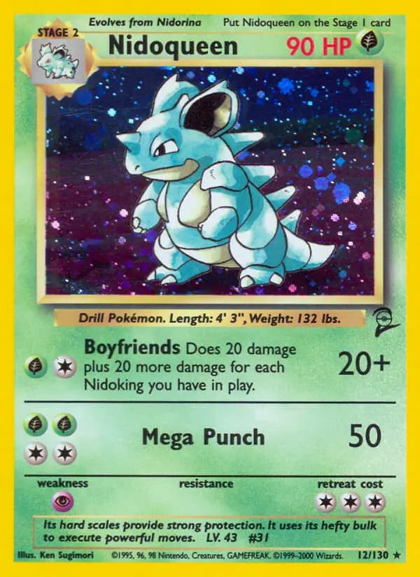 Nidoqueen #12 — Base Set 2