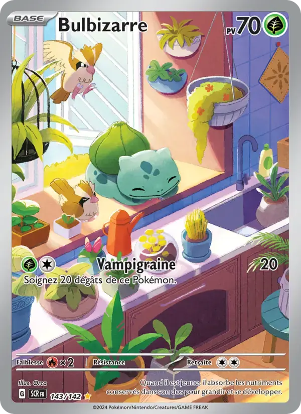 Carte Pokémon Bulbizarre #143 — Couronne Stellaire
