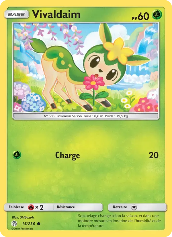 Carte Pokémon Vivaldaim #15 — Éclipse Cosmique