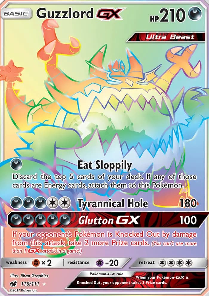 Guzzlord GX #116 — Crimson Invasion