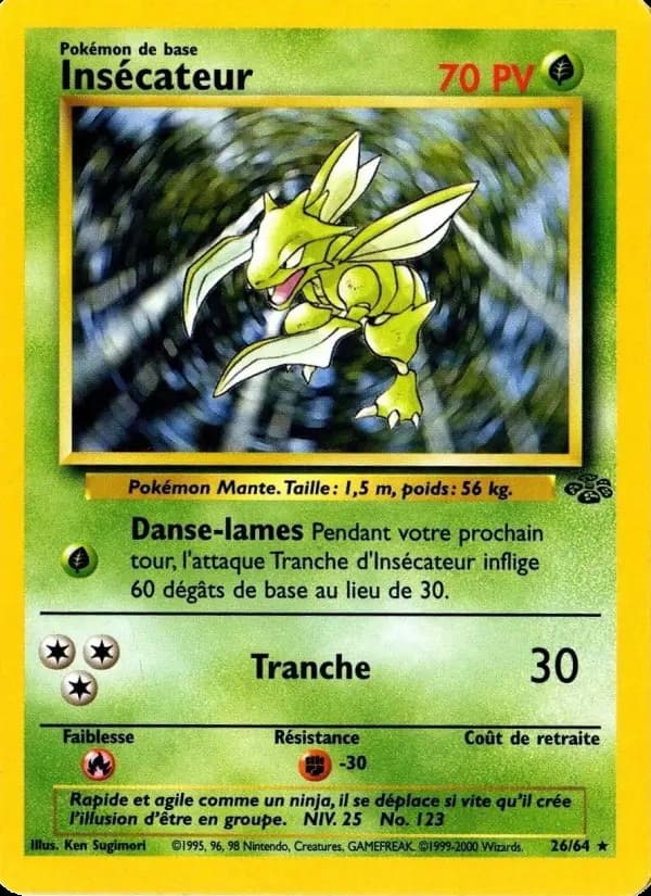 Carte Pokémon Insécateur #26 — Jungle