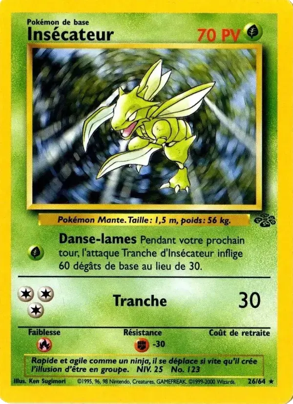 Carte Pokémon Insécateur #26 — Jungle