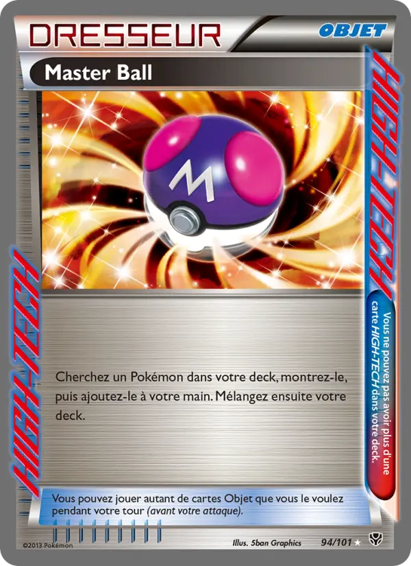 Carte Pokémon Master Ball #94 — Explosion Plasma