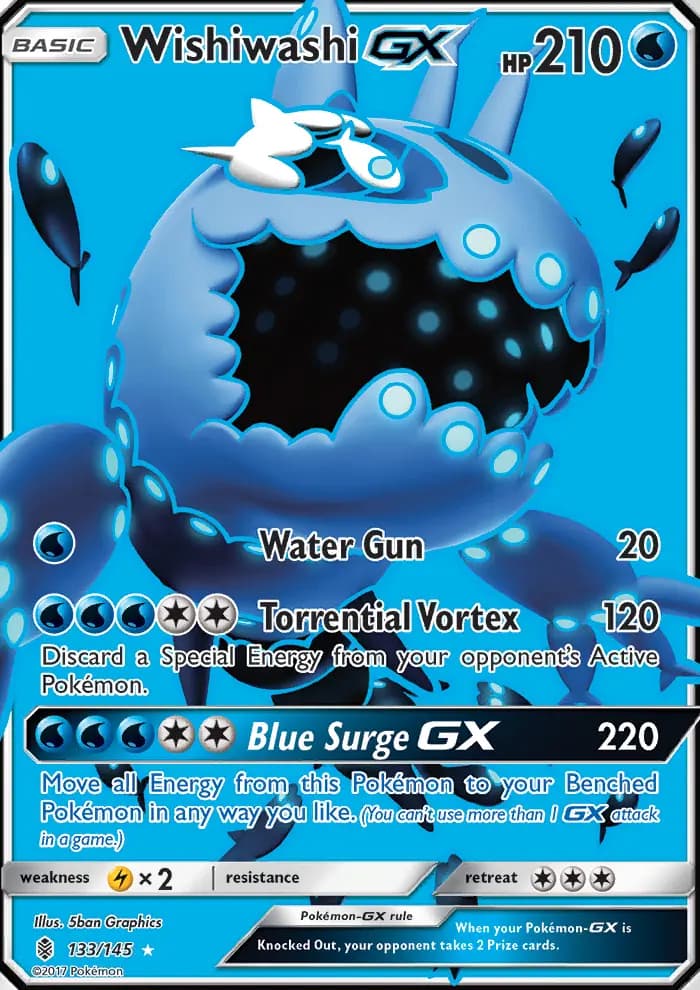 Wishiwashi GX #133 — Guardians Rising