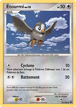 Carte Pokémon Étourmi #75 — Aube Majestueuse