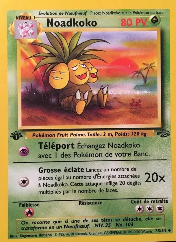 Carte Pokémon Noadkoko #35 — Jungle