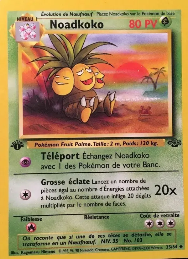 Carte Pokémon Noadkoko #35 — Jungle