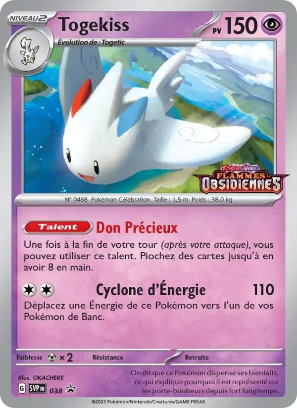 Carte Pokémon Togekiss #38 — Promos Écarlate et Violet