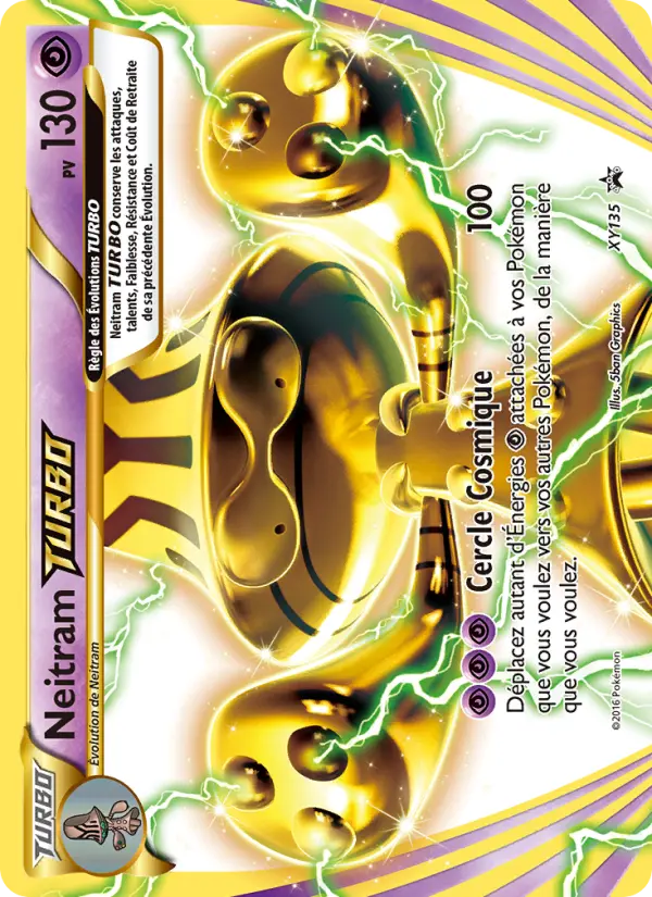 Carte Pokémon Neitram TURBO #XY135 — Promos X&Y