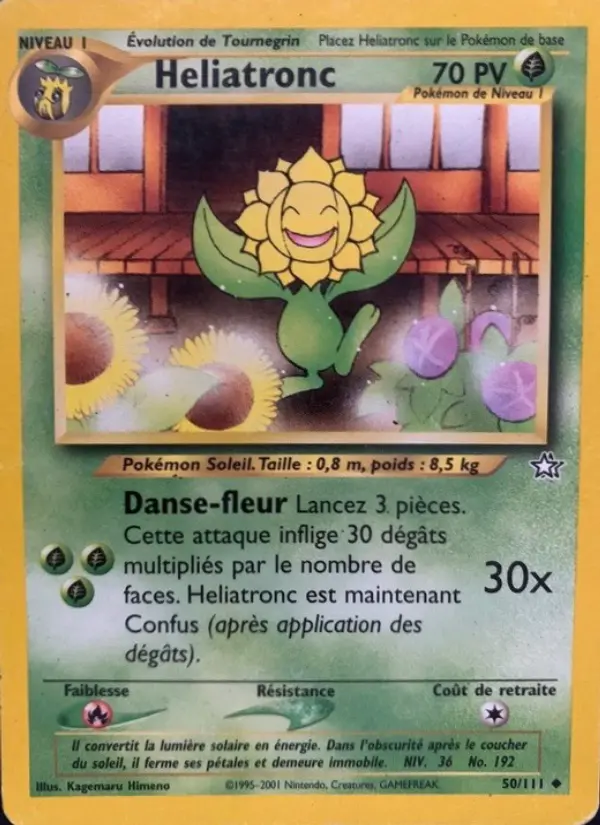 Carte Pokémon Heliatronc #50 — Neo Genesis