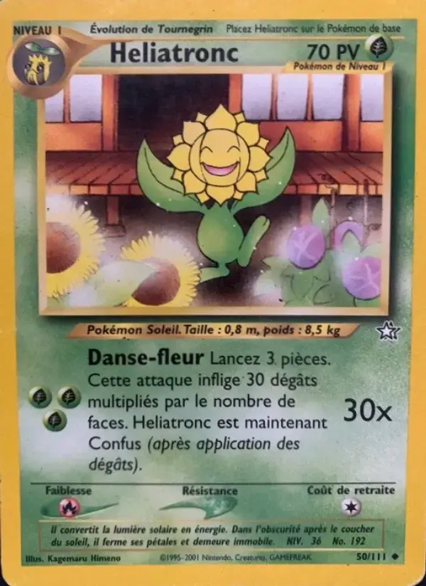 Carte Pokémon Heliatronc #50 — Neo Genesis