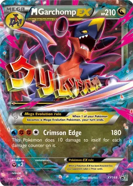 Carte Pokémon Méga Carchacrok-EX #XY168 — Jumbo