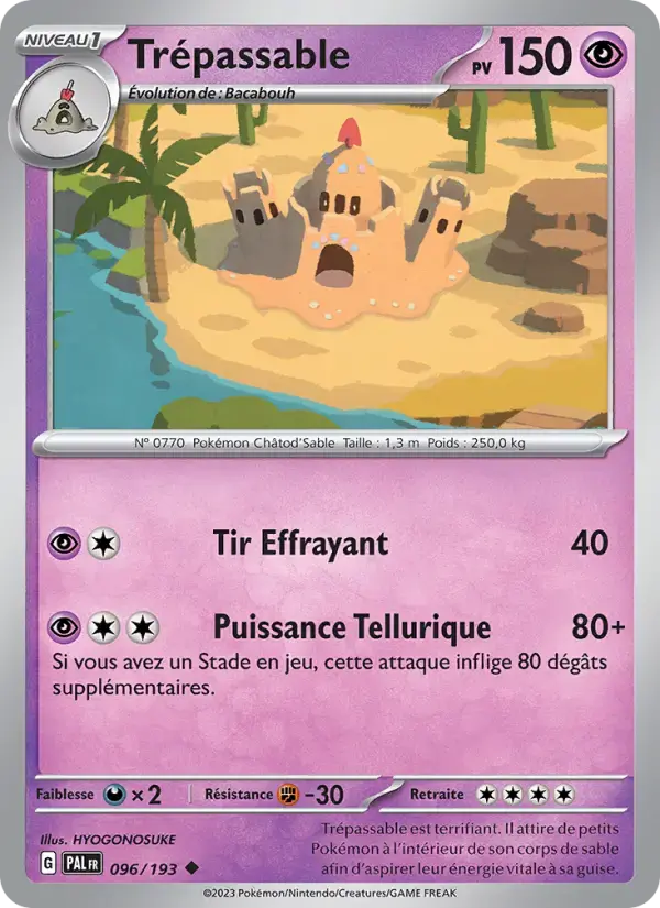 Carte Pokémon Trépassable #096 — Évolutions à Paldea