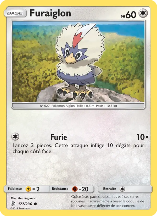 Carte Pokémon Furaiglon #177 — Éclipse Cosmique
