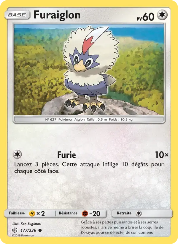 Carte Pokémon Furaiglon #177 — Éclipse Cosmique