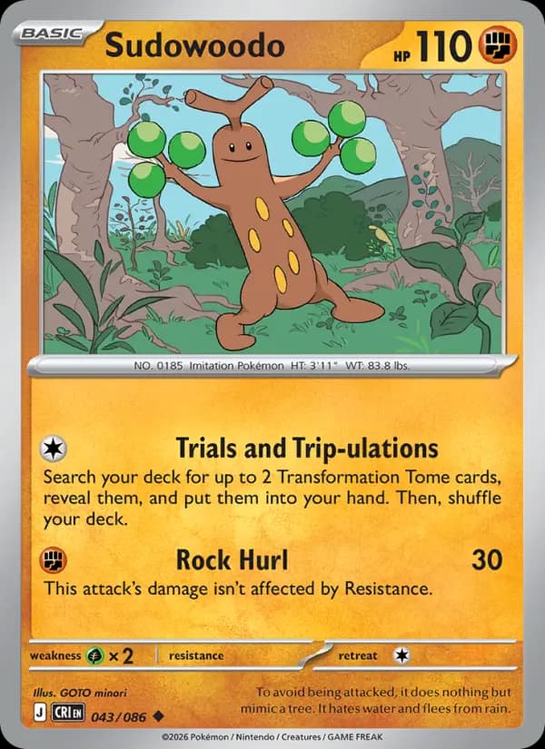 Sudowoodo #043 — Chaos Rising
