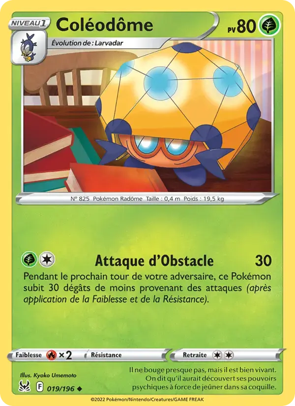 Carte Pokémon Coléodôme #019 — Origine Perdue