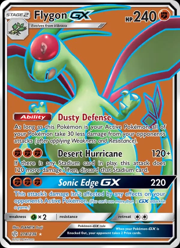 Flygon GX #218 — Cosmic Eclipse