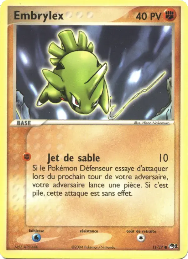 Carte Pokémon Embrylex #11 — POP 1